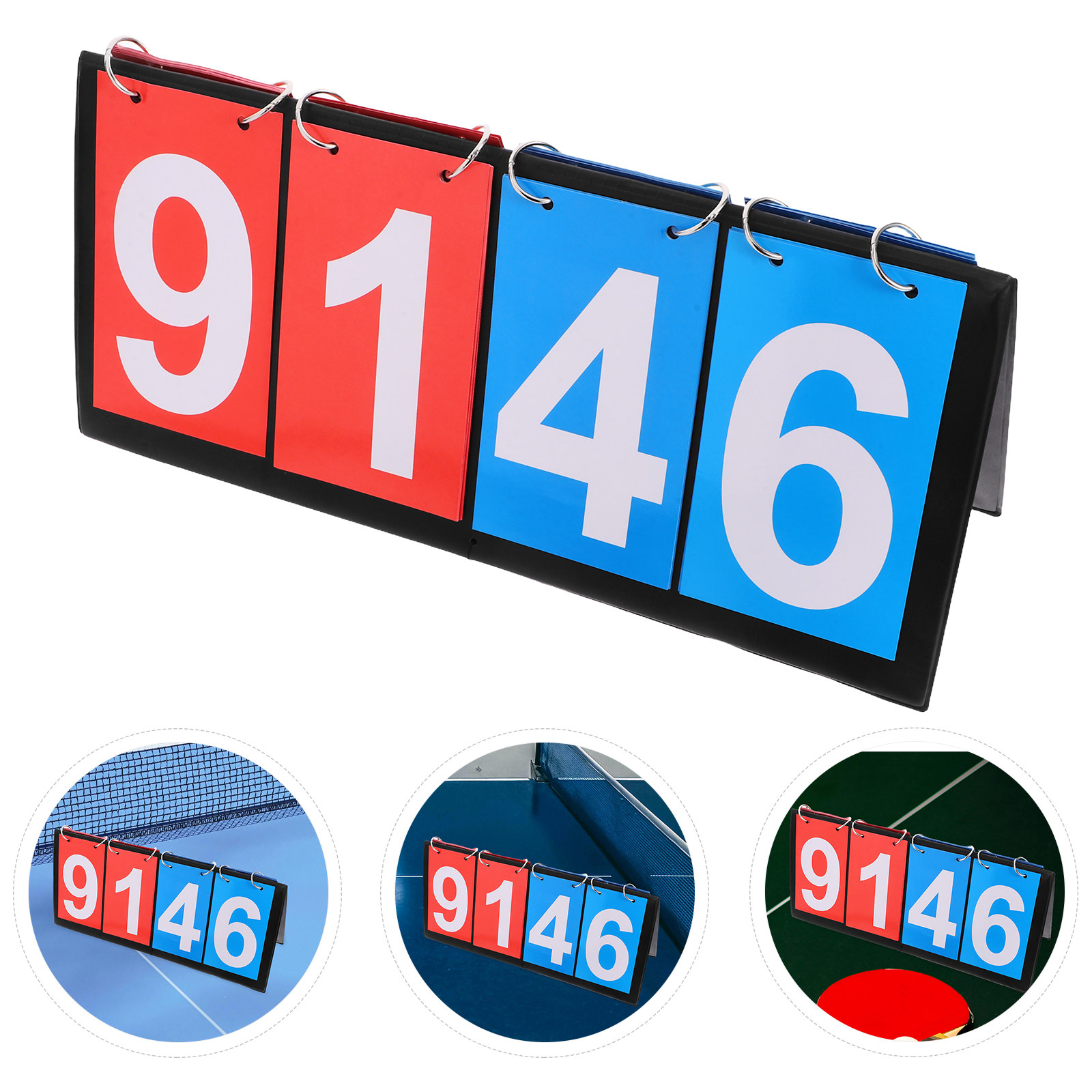 Table Tennis Scoreboard - Portable Four Digit Flip Scoreboard Manual