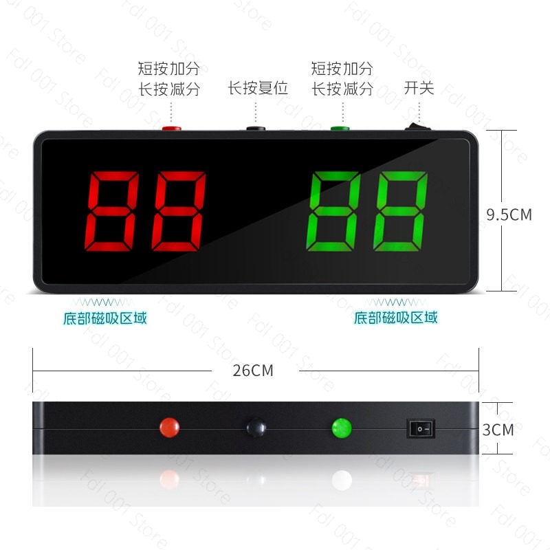 Digital Snooker Scoreboard Por - Table Tennis Scoreboard incelemesi ve fiyatı