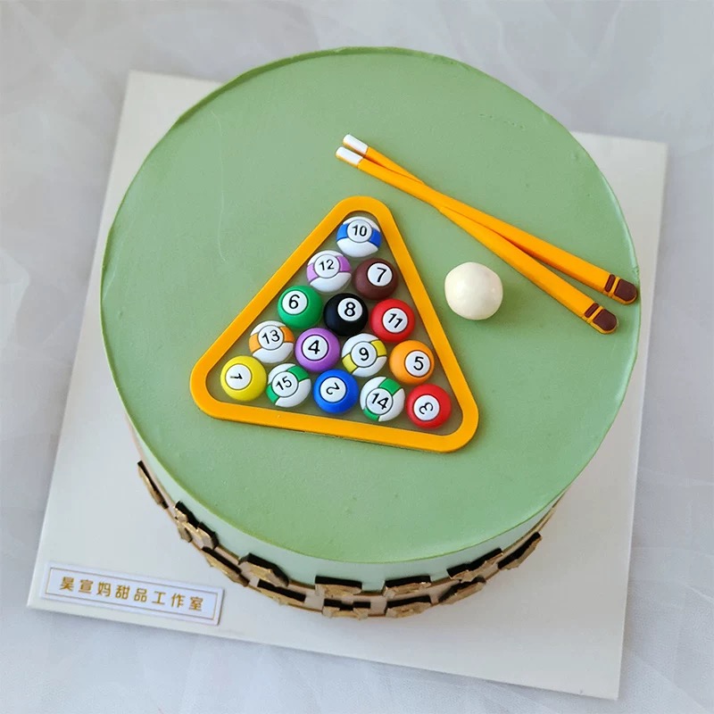 Billiard Cake Birthday Decorat - Table Tennis Game incelemesi ve fiyatı