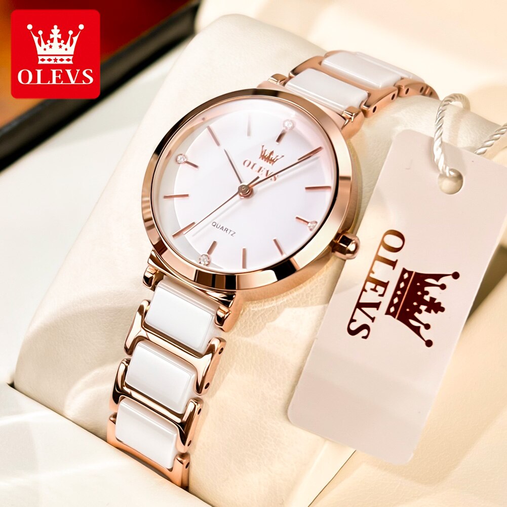 OLEVS Fashion Women Watches Re - Edge Tape Roll incelemesi ve fiyatı