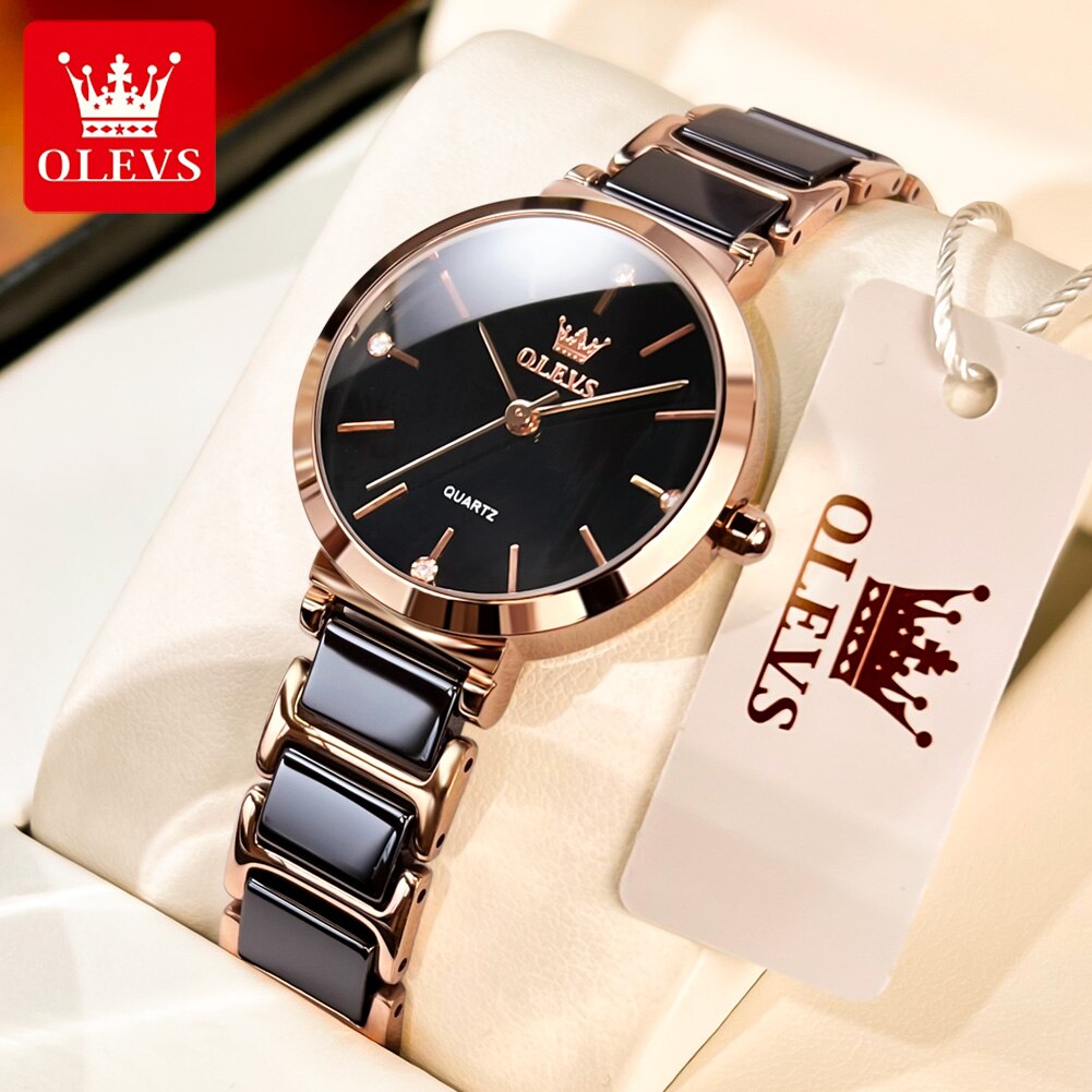 OLEVS Fashion Women Watches Re - Edge Tape Roll incelemesi ve fiyatı
