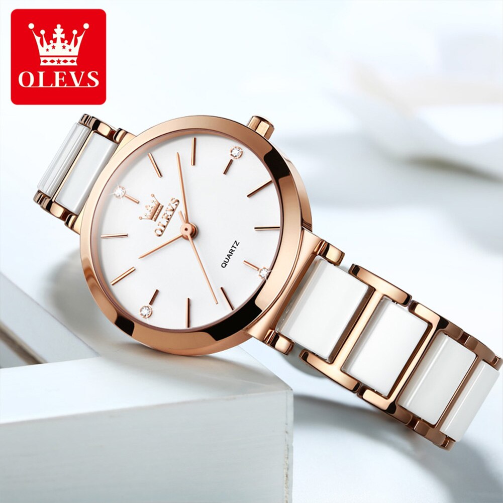 OLEVS Fashion Women Watches Re - Edge Tape Roll incelemesi ve fiyatı