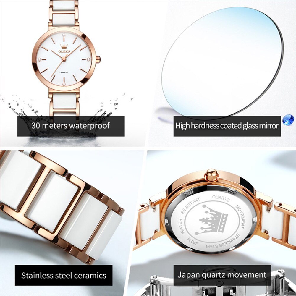 OLEVS Fashion Women Watches Re - Edge Tape Roll incelemesi ve fiyatı